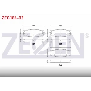 FREN BALATASI ÖN VANETTA (81-87) NISSAN PICK UP D21 (80-86) D22 (97>) BLUEBIRD (92-99)