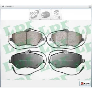 FREN BALATASI ÖN FİŞLİ P407 2004> P607 2000> C5 III 2008> C6 2005>