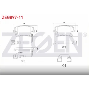FREN BALATASI ARKA FİŞLİ VW TRANSPORTER T5 (7HA,7HH,7EA,7EH) 1.9 TDI 2003-2011/ TRANSPORTER T5 (7HA,7HH,7EA,7EH) 2.5 TDI 2003-2011 TRANSPORTER T6 2.5TDİ 2015-2019