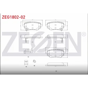 FREN BALATASI ARKA MERCEDES X SERİ (470) X250D 2017> NISSAN NAVARA NP300  2015>