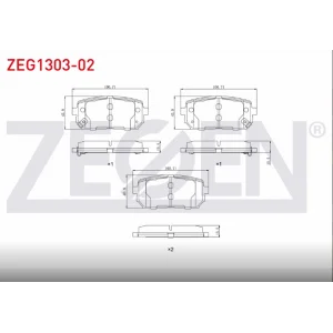 FREN BALATASI ARKA CARENS II (05-10) CARENS III (2006>) İX35 (2009>)