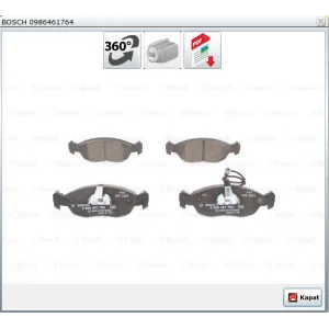 FREN BALATASI ÖN  PEUGEOT 106 I (91-96) P106 II (96>) P205 (87-98)   PEUGEOT 306 (93-03) SAXO (96-04) XSARA (97-05) FİŞLİ