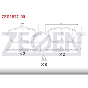 FREN BALATASI ÖN MERCEDES A SERİ W177 (18>) B SERİ W247 (18>) CLA SERİ C118 (19>)