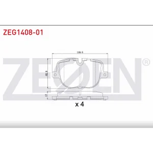 FREN BALATASI ARKA RANGEROVER III (02-12)  RANGEROVER SPORT (05-13)
