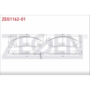 FREN BALATASI ÖN NISSAN NAVARA (04-13) PATHFINDER (05-12) MURANO (03-08)