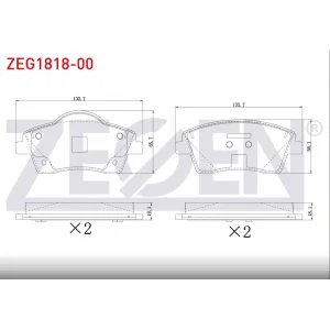 FREN BALATASI ÖN VOLVO XC40  1.5  T3 - 2.0 D3 - 2.0 D4  16 JANT  2017>
