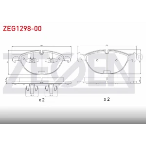 FREN BALATASI ÖN BMW X5 E70 (07-13) X5 (F15 F85) (2013>) X6 E71-E72 (08-14) X6 (F16 F86) (2014>)