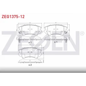 FREN BALATASI ÖN OPEL INSIGNIA A (08-17)/ASTRA J (09-16) /ZAFIRA C 11> CASCADA 013> 17 JANT
