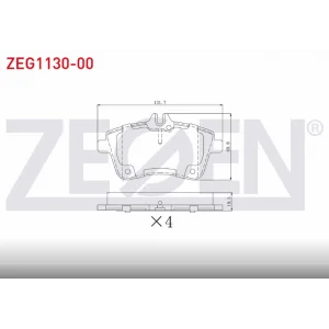 FREN BALATASI ÖN MERCEDES B SERISI (W245) B 180-200 CDI 2005-2011 / MERCEDES A SERISI (W169) A 180-200  2004-2012