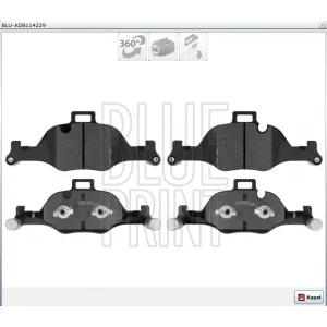 FREN BALATASI ÖN BMW 5 SERİ G30-F90 2016> X3 G01-F97 2017> X6 G06-F96 2019> 7 SERİ G11-G12 2015>
