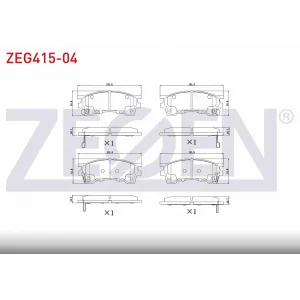 FREN BALATASI ÖN MAZDA 626 (92-02) PROBE (93-98) MX-6 (91-97)