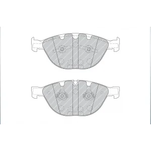 FREN BALATASI ÖN BMW 5 SERİ  E60 (03-10) 6 SERİ E63 (04-10) E64 (04-10) 7 SERİ E65-E66-E67 (01-09)