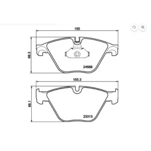 FREN BALATASI ÖN BMW F10-F18 (09-16) F11 (10-16) GT F07 (09>) 6 SERİ F06-F12-F13 (11-16) 7 SERİ F01-F02-F03-F04 (08-15)