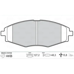 FREN BALATASI ÖN DAEWOO MATIZ (2005>) CHEVROLET SPARK (2005-2009) LANOS (1997>) KALOS (2003-2005) STOP by FEDERAL MOGUL
