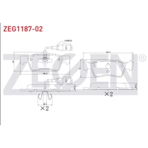 FREN BALATASI ARKA VW TOUAREG (02-10) TRANSPORTER T5 (03-15)