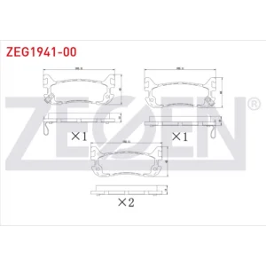 FREN BALATASI ARKA MAZDA MX5 I (89-98) MX5 II (98-05) MAZDA 323 (94-98)