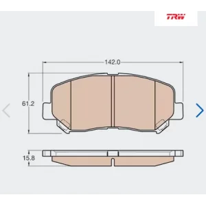 FREN BALATASI ÖN MAZDA CX-5 (2011-2017) JEEP CHEROKEE 2014>
