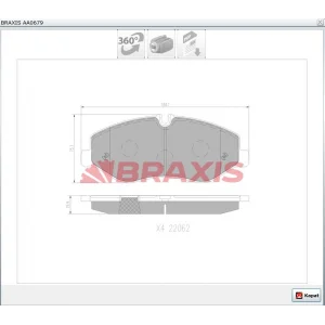 FREN BALATASI ÖN MERCEDES VİTO W447 111-114-116-119CDİ 014> V-CLASS W447  014>