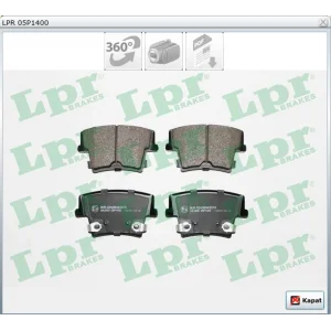 FREN BALATASI ARKA CHRYSLER 300C (2010>) 300C LX (04-10)   LANCIA THEMA LX (11-14)