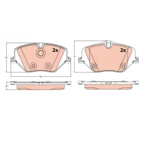 FREN BALATASI ÖN BMW U06 X1 2022> U11 X2 2022> U10 2021>