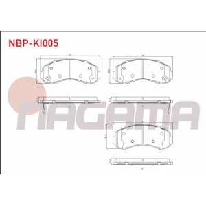 FREN BALATASI ARKA KİA SORENTO I  2.4İ-2.5 CRDİ  (2002-2009)