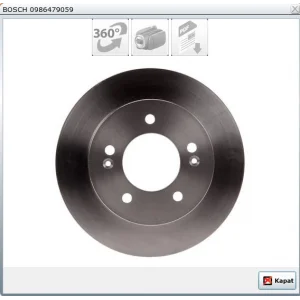 FREN DİSKİ ARKA HYUNDAİ İX20 (2010>) KİA VENGA (2010>) DÜZ 258MM