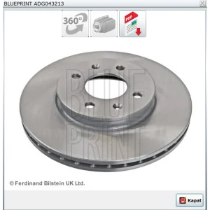 FREN DİSKİ ÖN HYUNDAİ İ20 1.2-1.4-1.4 CRDİ (2014>) KİA RİO -STONIC  1.0-1.25-1.4 CVVT (2017>) HAVALI 256MM