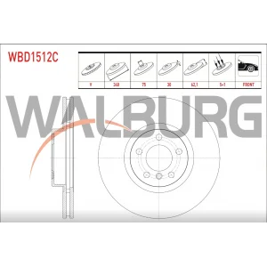 FREN DİSKİ ÖN HAVALI  KAPLAMALI BMW X5 E70 3.0D / X6 E71 3.0  (07-12)  348MM
