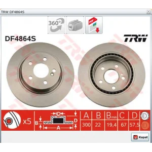 FREN DİSKİ ARKA MERCEDES C SERİ C204 (2011>) S204 (07-14) W204 (07-14) E SERİ A207 (2010>) C207 (2009>)