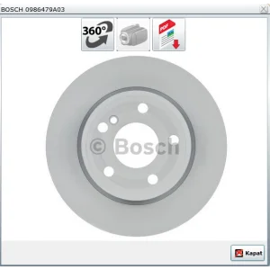 FREN DİSKİ ARKA MERCEDES A SERİ W176 (2012>) B SERİ W242-W246 (2011>) CLA SERİ C117 (2013>) DÜZ 276MM