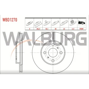 FREN DİSKİ ÖN TOYOTA YARIS 1.4 D4D (2006-2011)  HAVALI 255MM