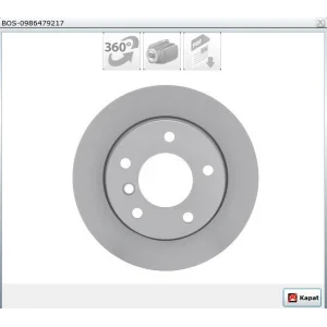 FREN DİSKİ ARKA BMW 1 SERİ E81 (06-12) E87 (03-13) DÜZ 280MM