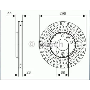 FREN DİSKİ ÖN TRAFIC III (14>) VİVARO (14>) NV 300 (16>) HAVALI 296MM