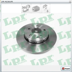 FREN DİSKİ ÖN KAPLAMALI DÜZ MERCEDES C SERİ W202(93-00) 284MM