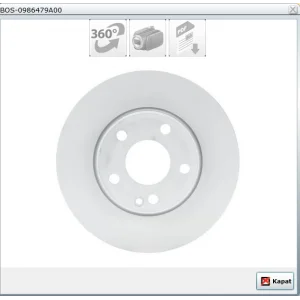 FREN DİSKİ ÖN MERCEDES A SERİSİ W176  2012> B SERİSİ W246-W242  2011> CLA SERİSİ C117  2013> HAVALI 280MM