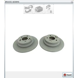 FREN DİSKİ ARKA MERCEDES CLS C218 (14-17) X218 (13>) E SERİ S211 (03-09) S212 (09-16) E SERİ W211 (02-09) W212 (09-15) DÜZ 300MM
