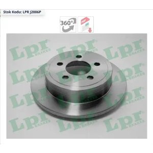 FREN DİSKİ ARKA VOYAGER III (95-01) VOYAGER IV (99-08) CARAVAN (00-07) DÜZ 290MM