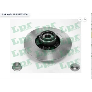 FREN DİSKİ ARKA RULMANLI KANGOO III (08>) MERCEDES CITAN W415 (012>) DÜZ 274MM