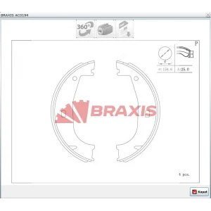 EL FREN BALATASI BMW 3 SERİ E36 (90-98) Z1 (88-91) Z3 E36 (95-03)  160X25MM