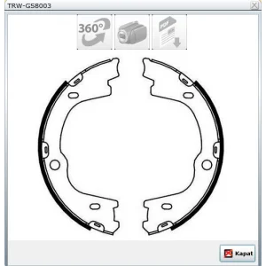 EL FREN BALATASI HYUNDAİ H1 / STAREX 08>  İX55 010> 212X37MM