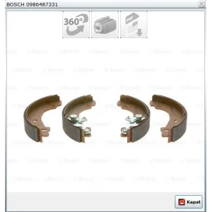 ARKA PABUÇLU BALATA FIAT PANDA (1980-2004) FIAT UNO 70 (1983-2006) 185X31MM