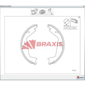 EL FREN BALATA VOLVO S60 I (00-10) S80 I (98-06) S80 II (06>) V70 I (96-00) V70 II (00-07) V70 III (07>) XC70 CROSSCOUNTRY (97-07) XC70 II (07>) 178X25MM
