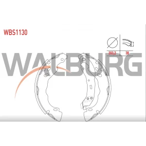 ARKA PABUÇLU BALATA CLIO II (98-05) CLIO III (05-12) CLIO IV (12>) SYMBOL (98-13) (13>) P301-C ELYSEE (12>) LOGAN (04-10) LOGAN (12>) C3 (09>) 203,2X39 MM SOKETLİ