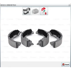 PABUÇLU BALATA FORD RANGER 4X4 (1998-2006) MAZDA B2200 (1998-2006) MAZDA B2500 (1998-2006) 268.6X55MM