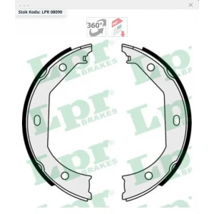 EL FREN BALATASI BMW 1 SERİ E81 / E82 / E87 / E88  3 SERİ E46 / E90 / E91 / E92 / F30 / F31 / F34 / F80  183.2X20MM