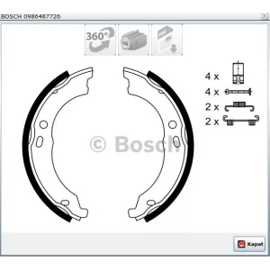 EL FREN BALATASI BOXER III (06>) DUCATO III (06>) JUMPER III (06>) 172X40 MM  YAY TAKIMLI AKSESUARLI