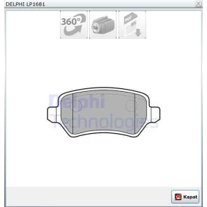 FREN BALATASI ARKA COMBO C-ZAFİRA B-CORSA C-MERIVA A-ASTRA G-ASTRA H-İX20 010>KİA VENGA 09>KİA CEED 012>