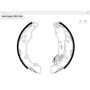 ARKA PABUÇLU BALATA CLIO II (98-05) CLIO III (05-12) CLIO IV (12>) SYMBOL (98-13) (13>) P301-C ELYSEE (12>) LOGAN (04-10) LOGAN (12>) C3 (09>) 203,2X39 MM SOKETLİ