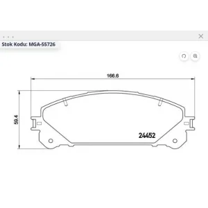 FREN BALATASI ÖN RAV4  2012> LEXUS RX350 2007>