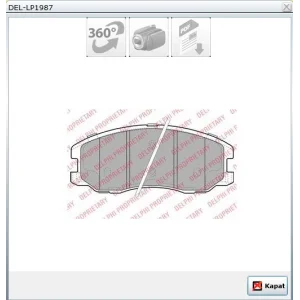 FREN BALATASI ÖN OPEL ANTARA 2006> CHEVROLET CAPTİVA 2006>